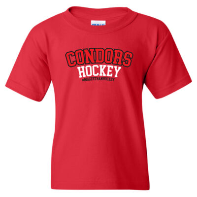 Gildan Youth Condors Hockey Printed T-Shirt Thumbnail