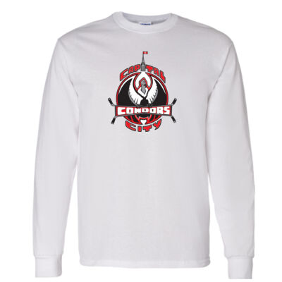 Gildan Unisex Capital City Crest Printed Long Sleeve Thumbnail